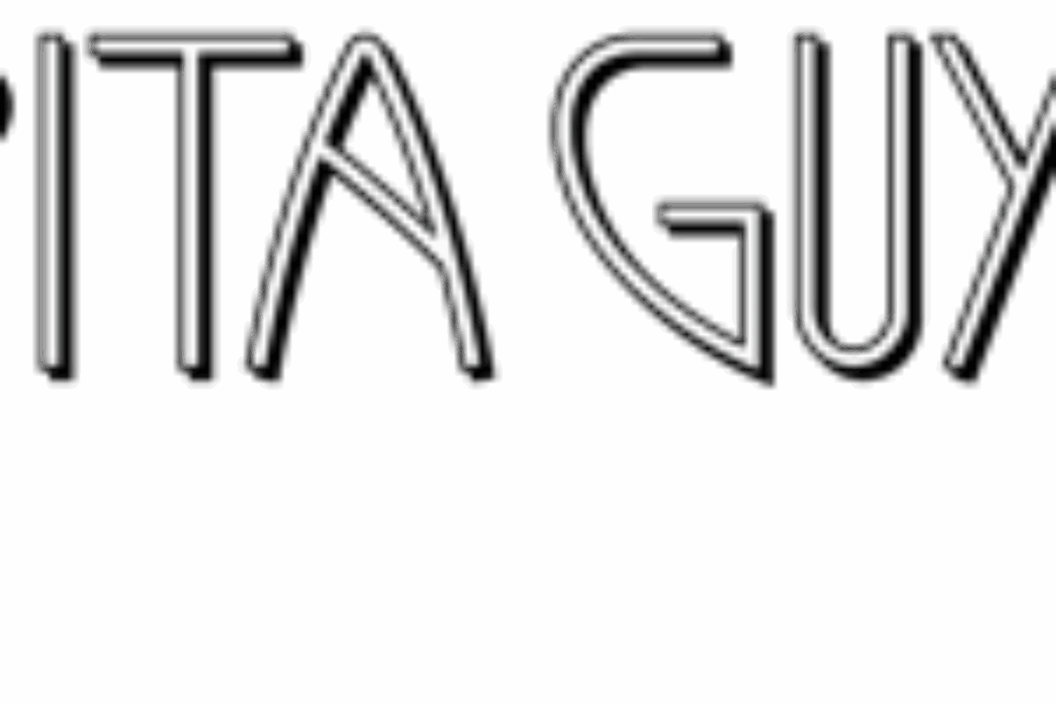Text reading 'VITA GUY' in a stylized white font on black.